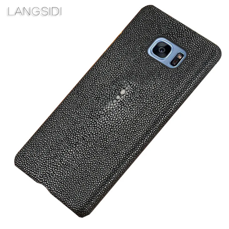 

wangcangli mobile phone case Pearl fish half a pack mobile phone case for Samsung Note8 mobile phone case custom processing