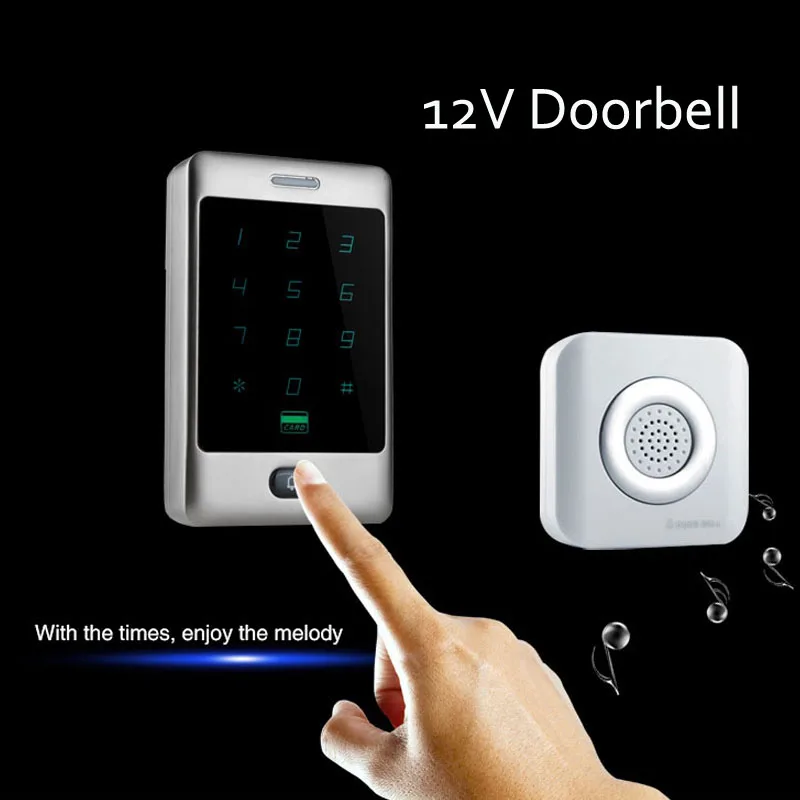 

12V BUZZ Wired Doorbell Door Access Control System Supporting no install Battery Door Bell Chime for Home Office