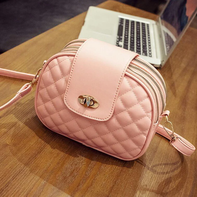 2019 بو الجلود المرأة Crossbody حقيبة البسيطة منقوشة حقيبة ساعي السيدات حقيبة كتف الصلبة رفرف حقيبة الأزياء حزب الفتيات مخلب محفظة