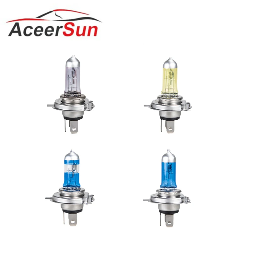 Aceersun супер белая галогенная лампа H4, галогенная лампа H7 6500k 4300k 2700k 12 в 50 Вт 100 Вт 5000 K, светильник для автомобиля, головной светильник