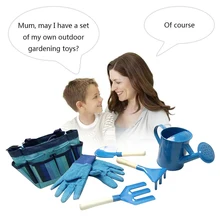 Сумка-тоут мини Лейка прополка вилка садовые инструменты Лопата металлическая Лопата садовые перчатки грабли завод садовник Дети
