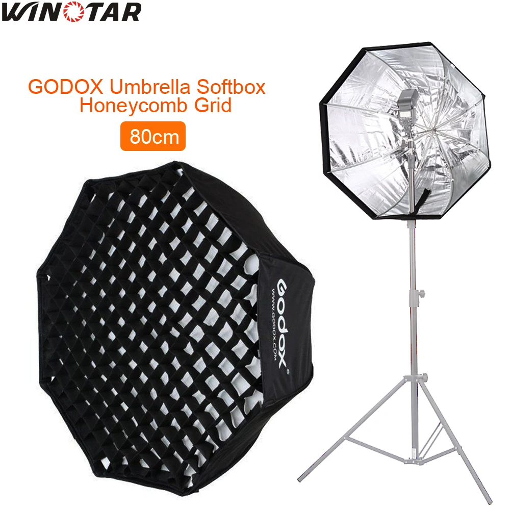 

GODOX 80cm 80 cm / 32" Honeycomb Grid Octagon Umbrella Softbox Photo Studio Flash Speedlite Diffuser Reflector