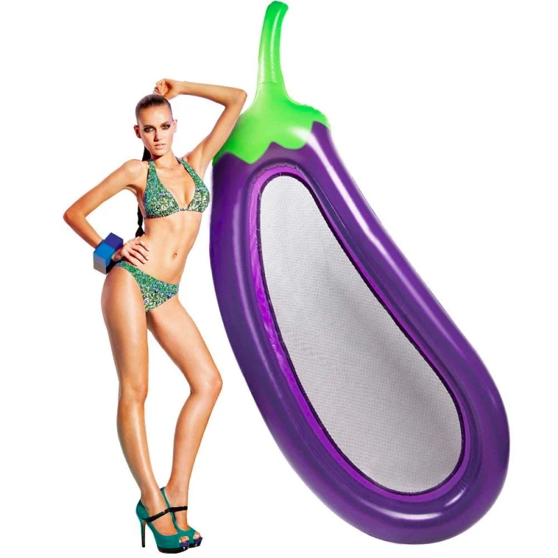 

Giant Eggplant Inflatable Eggplant Pool Float for Summer Party Swimming Beach Holiday,Large Outdoor Swimming Inflatable Pool Flo