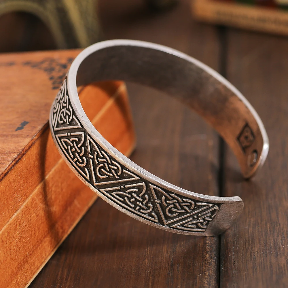 Viking Bracelet knot totem Men Antique Silver best gift for menin