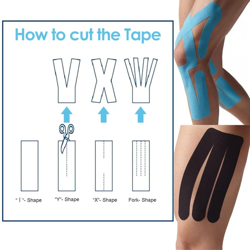 SKL Kinesiology Uncut Muscle Tape for Sports Strapping 5m x 5cm Roll Therapeutic Taping For Shoulder Elbow Knee Muscle Joint