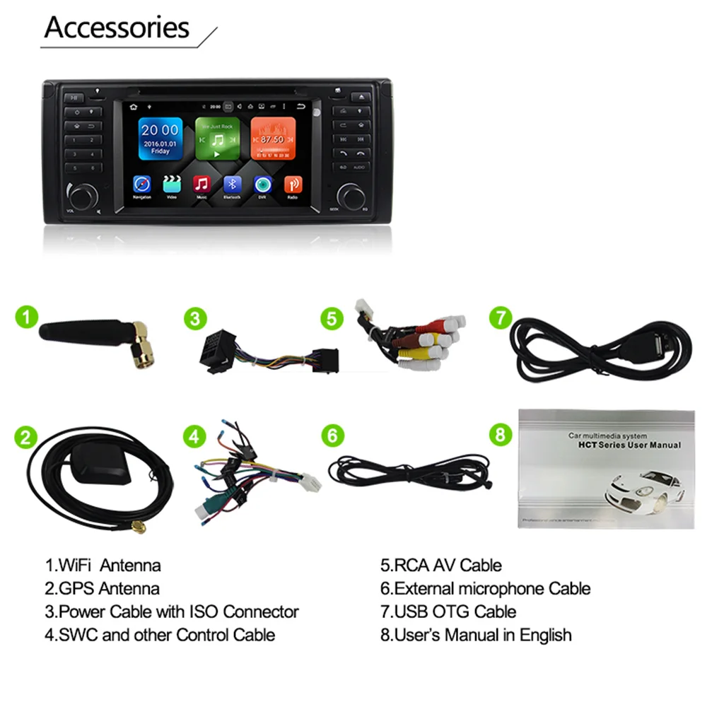 Eunavi 1 din Android 9 автомобильный DVD для BMW E39 1996-2003 E53 X5 gps Мультимедиа Радио стерео плеер DSP wifi 4 Гб 64 Гб головное устройство 8 ядер