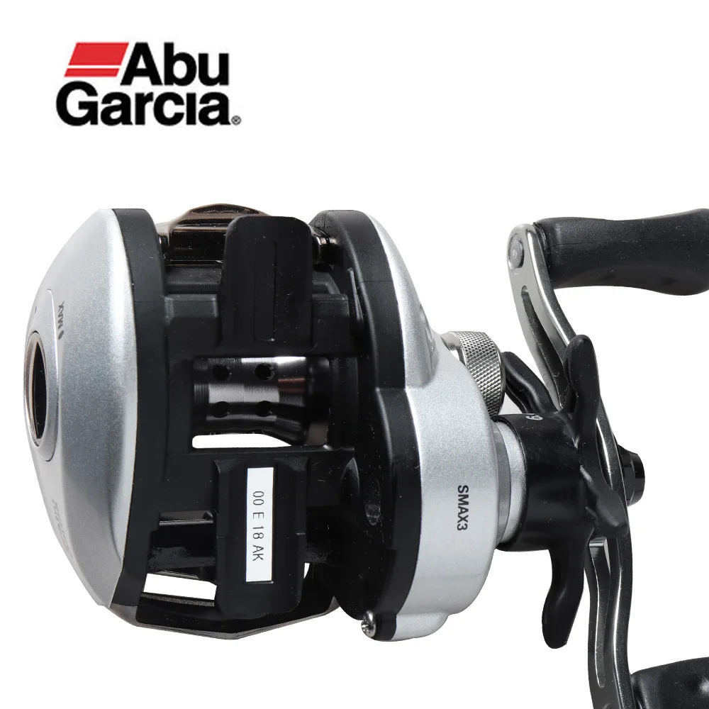 Original Abu Garcia Brand SILVER MAX3 SMAX3 Fishing Reel L/R Hand 5+1BB Max Drag 8kg 6.4:1 Bait Casting Reel Moulinet Peche
