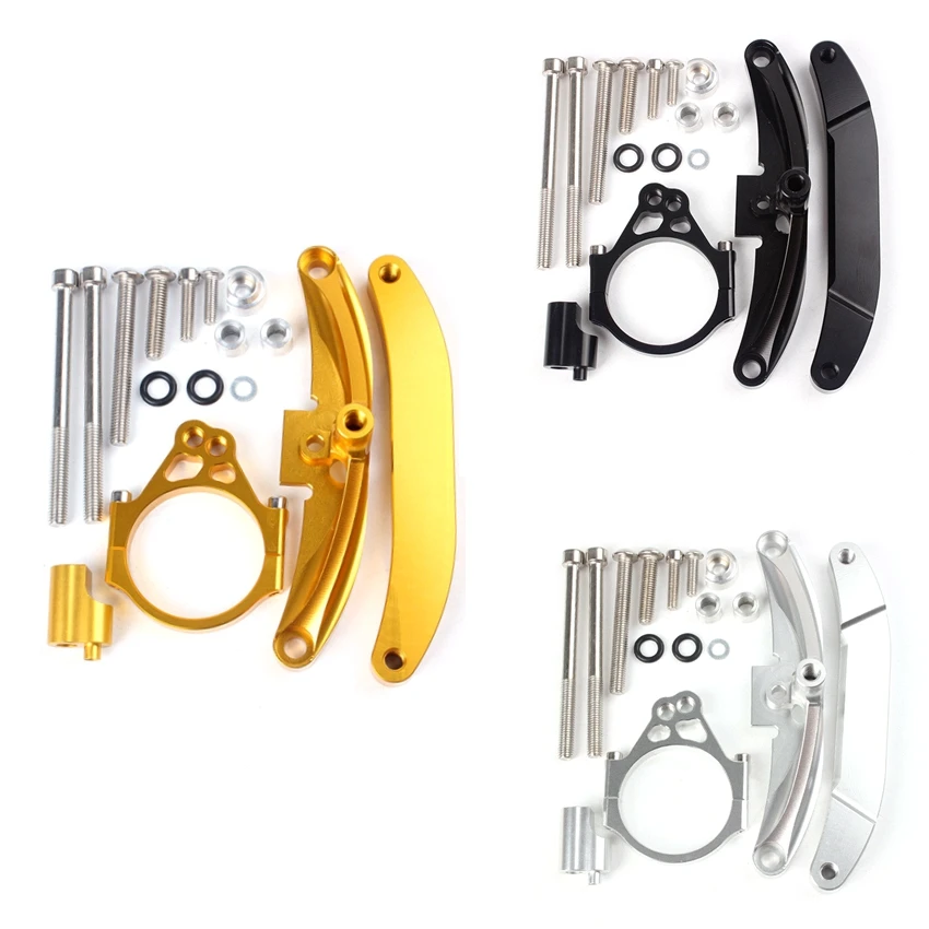 

For Yamaha FZ1 FAZER 2006 2007 2008 2009 2010 2011 2012 2013 2014 2015 CNC Steering Damper Stabilizer Bracket Mount Kit