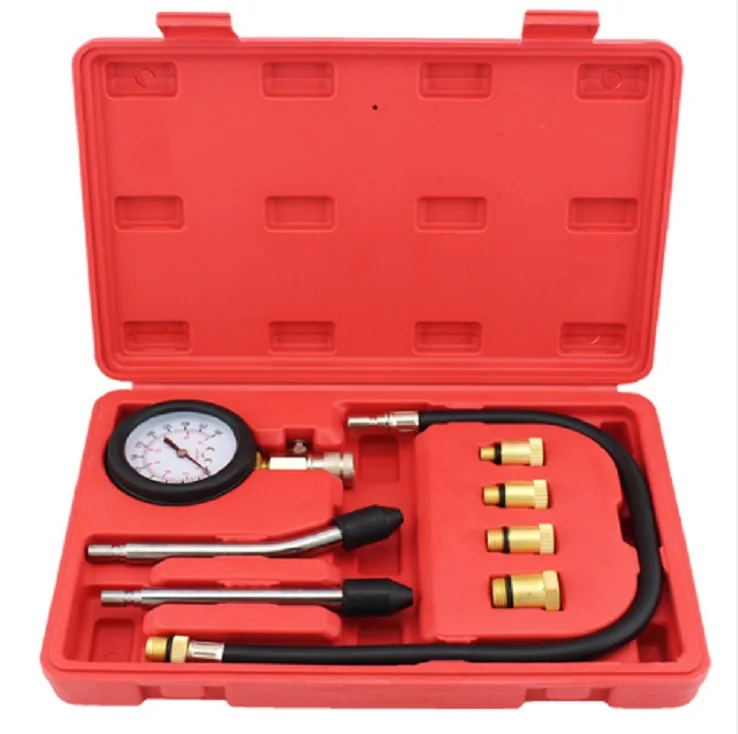 

NEW Petrol Engine Compression Tester Kit Set For Automotive Pressure gauge