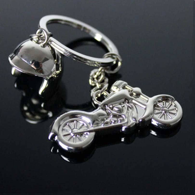 

10PCS Safety Helmet Motorcycle Metal Keychain Car Keyring Jewelry Souvenir Gift J186