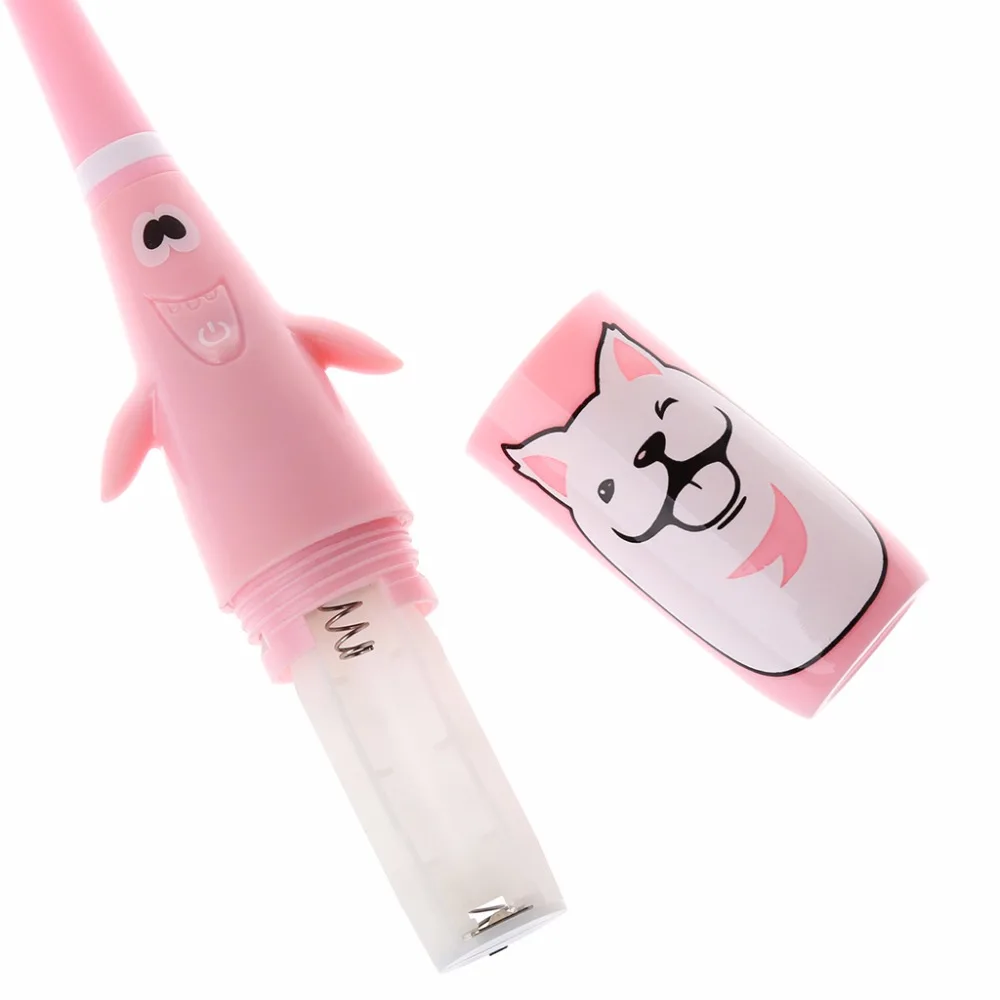 1set Electric Toothbrush Cartoon Pattern Tooth Brush Heads For Kids with 2 Head