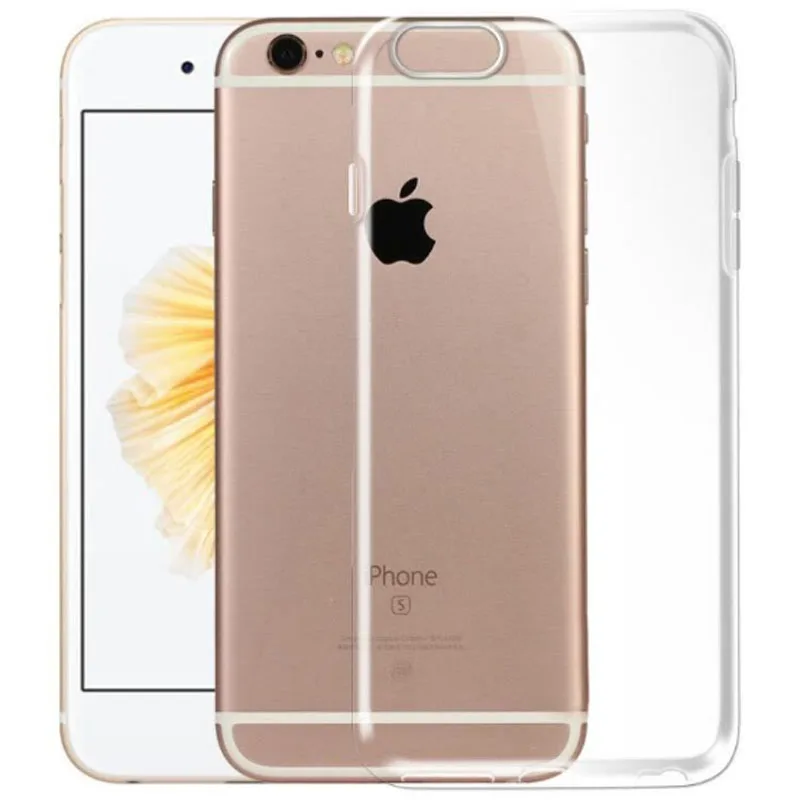 

Case For iPhone 8 Ultra Thin Fashion Concise Soft Silicone All Transparent Anti Knock Back Cover For iPhone 8 Plus Cover