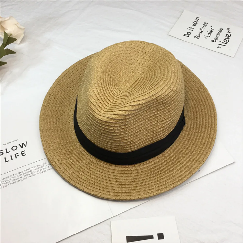 2019 Woman sunscreen princess large flowerpot beach hat summer wide-brimmed straw curling beach hat summer beach hat girl 40J5 (8)