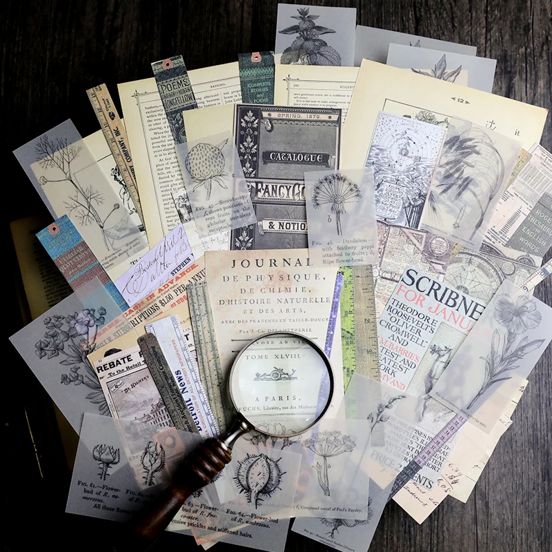 

Vintage Series Material Paper Set for Scrapbooking DIY Projects/Photo Album/Card Making Crafts