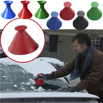

2018 Newest Ice Scraper Car Windshield Cone Shaped Snow Shovel Tool Outdoor Magic Ice Shovel Funnel Snow Remover Tool