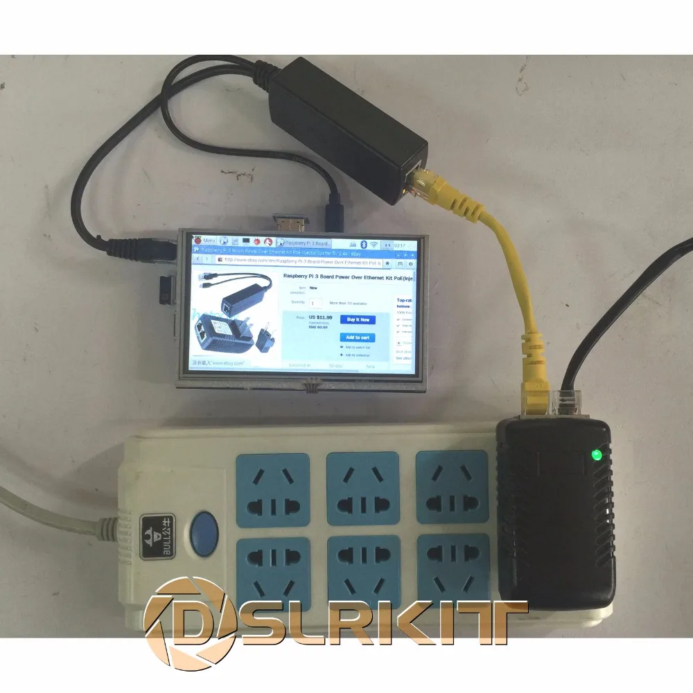 DSLRKIT Raspberry Pi 3 плата комплект Ethernet PoE (инжектор + сплиттер) 5 в 2.4A|poe poe|poe ethernetpoe kit |