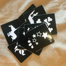 10 шт./компл. Новое поступление трафареты для татуировок хной и Шаблоны под покраску, аэрограф татуировки Трафареты для блестящие татуировки 6*6 см