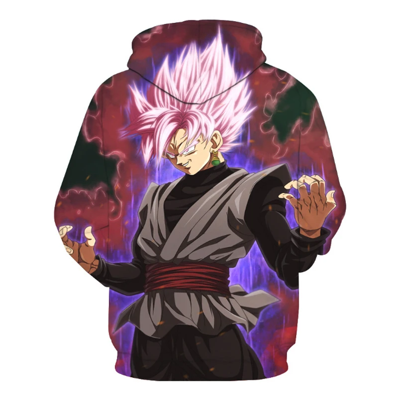 Dragon Ball Z толстовки 3D печатных пуловеры, спортивная одежда Кофты Жемчуг дракона супер сайян 4 Сон Гоку черный Zamasu пальто наряд