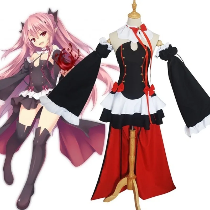 Аниме Серафим конца Owari No Seraph Krul Tepes Униформа костюм женский для праздника