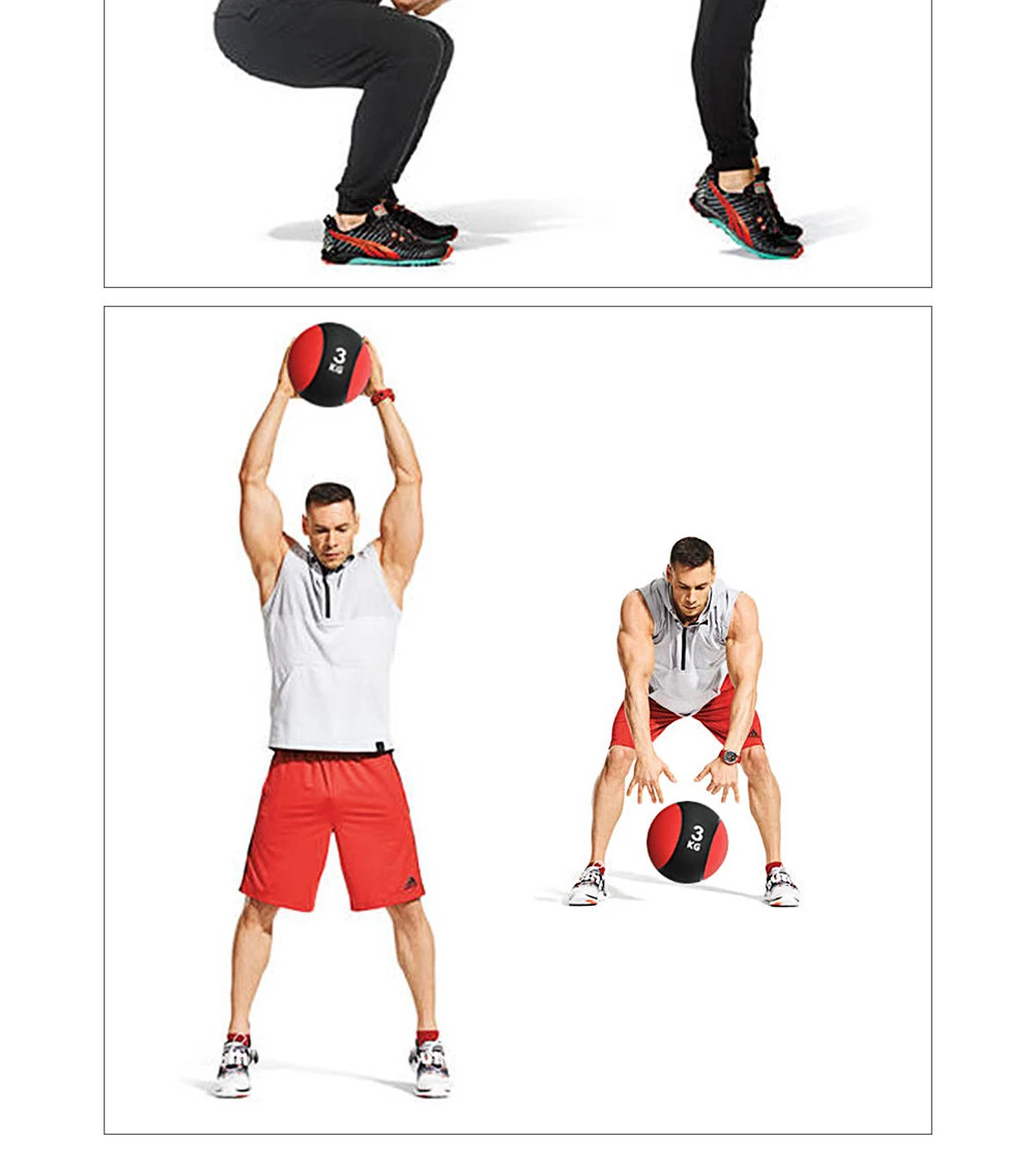 ALBREDA гравитационный мяч для фитнеса, гимнастический мяч для восстановления мышц, тренировочный медицинский мяч для повышения силы тела и энергии