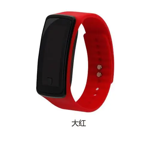

Fashion Men Women Casual Sports Bracelet Watches LED Electronic Digital Candy Color Rubber Wrist Watch for Children Kids orolog