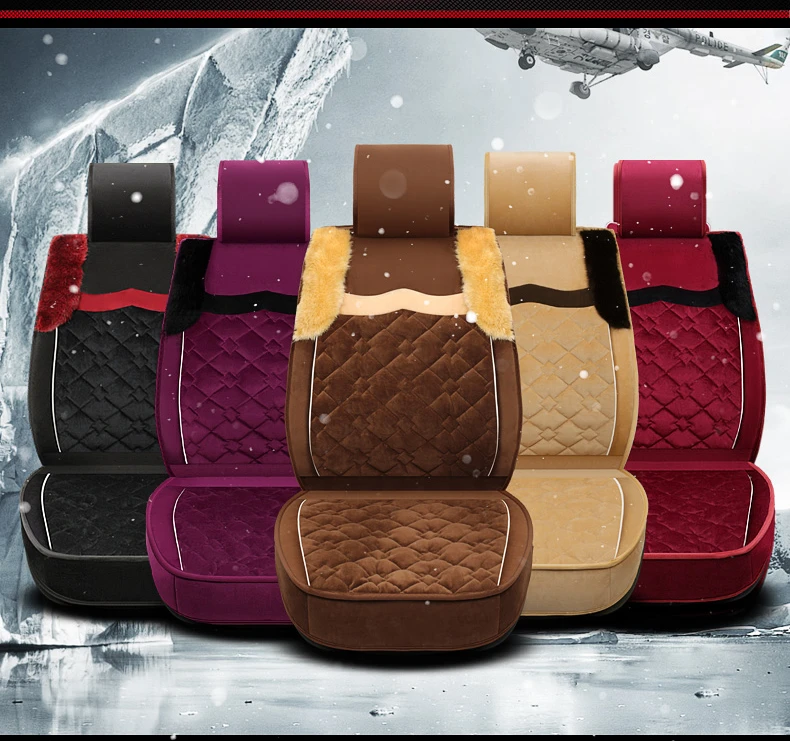 winter warm plush flocking seat cover 06