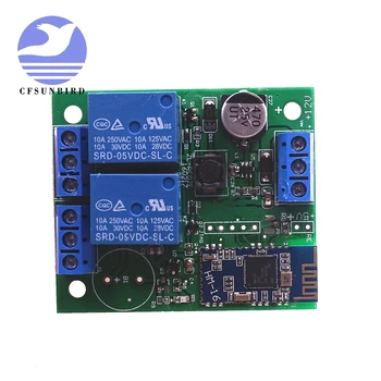 

CFsunbird 2 Channel Relay Module Bluetooth 4.0 BLE for Apple Android Phone IOT
