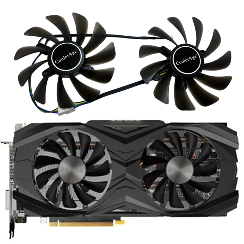 95 мм 4Pin кулер вентилятор Замена для ZOTAC Geforce GTX 1080 Ti GTX 1080Ti AMP Edition VGA Видеокарта Вентилятор охлаждения