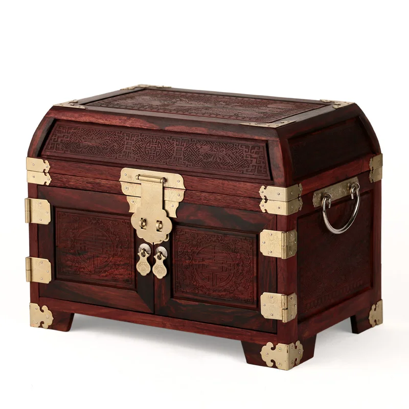 Домашний декор палисандр деревянная шкатулка для украшений резная деревянная Свадебная коробка для ювелирных изделий коробка