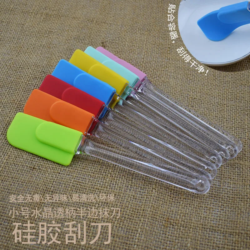 

Small Silicone Scraper Cake Cream Scraper Silicone Rubber Scraper Stir Spatula Shovel Baking Tool Kitchen Gadget