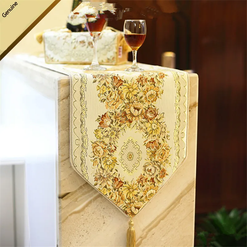 European table flag luxurious embroidered table runner Simple and high-end overseas gifts cafetera francesa tafellopers vintage European table flag luxurious embroidered table runner Simple and high-end overseas gifts cafetera francesa tafellopers vintage
