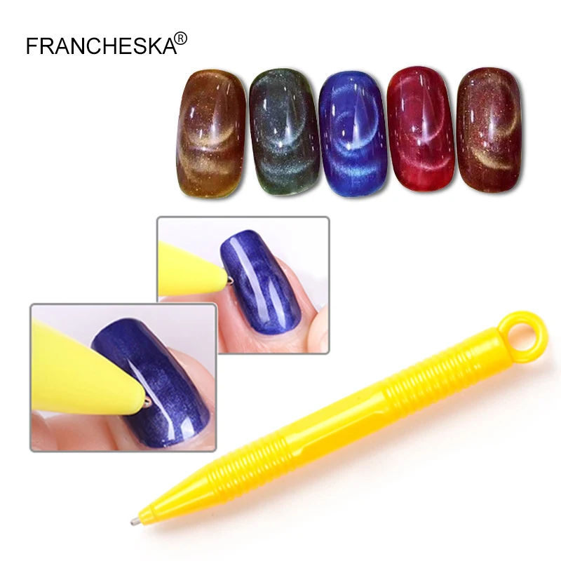 Francheska 5D Гель-лак для ногтей кошачий глаз 8 мл УФ-Гель-лак магнитный лак для ногтей Дизайн ногтей Полупостоянный светодиодный с подарочной бесплатной кистью - Цвет: Magnet 1