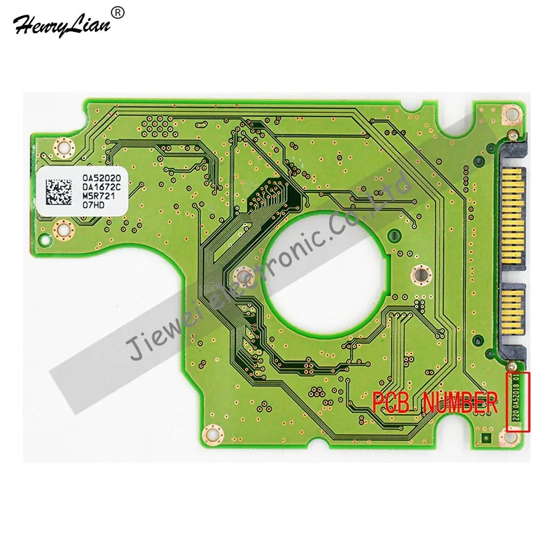 HDD PCB для/логическая плата/номер платы: 220 0A52018 01 микросхема основного контроллера: 0A50489/наклейки: 0A52020