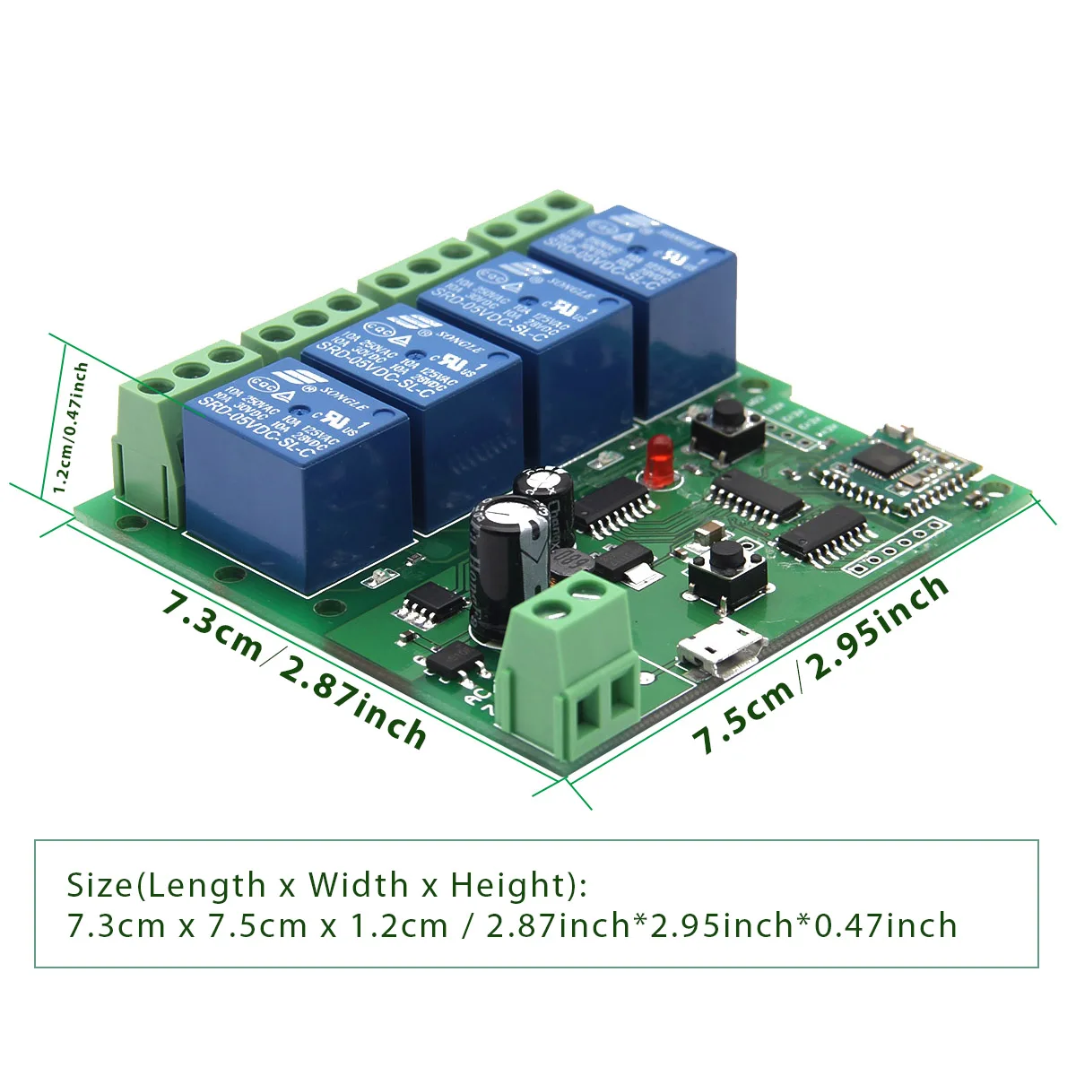 Интеллектуальный выключатель света SONOFF USB 5V или DC 7-32 в пост DIY 4 канала перекидывание самоблокирующийся WI-FI Беспроводной умный дом переключатель приложение Дистанционное Управление