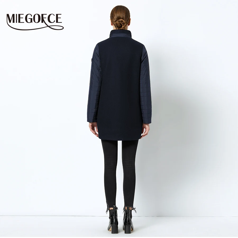 MMIEGOFCE 2019 MIEGOFCE Весенняя Осенняя Коллекция Курток Новый Дизаин С Стоячим