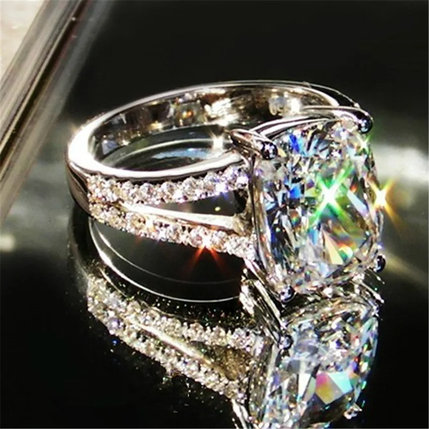 18 Kt White Gold Diamond Engagement Ring - Dubai Wholesale ...