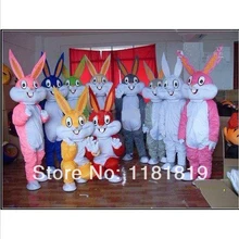 Пасхальный кролик ошибки кролик Маскоты костюм Лидер продаж взрослый размер Герой мультфильма маскарадный костюм карнавальный костюм наряд костюм mc60200