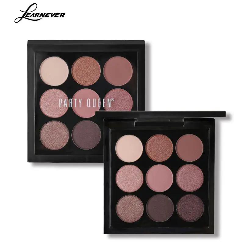 

LEARNEVER 9 Colors Artist Eyeshadow Palette Earth Color Makeup Waterproof Long Lasting Smoky Professional Eyeshadow