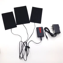 Портативный 7,4 В куртки с подогревом части куртки Спорт на открытом воздухе держать тепло электрический грелка с 2200 мАч Смарт литиевая батарея и зарядное устройство