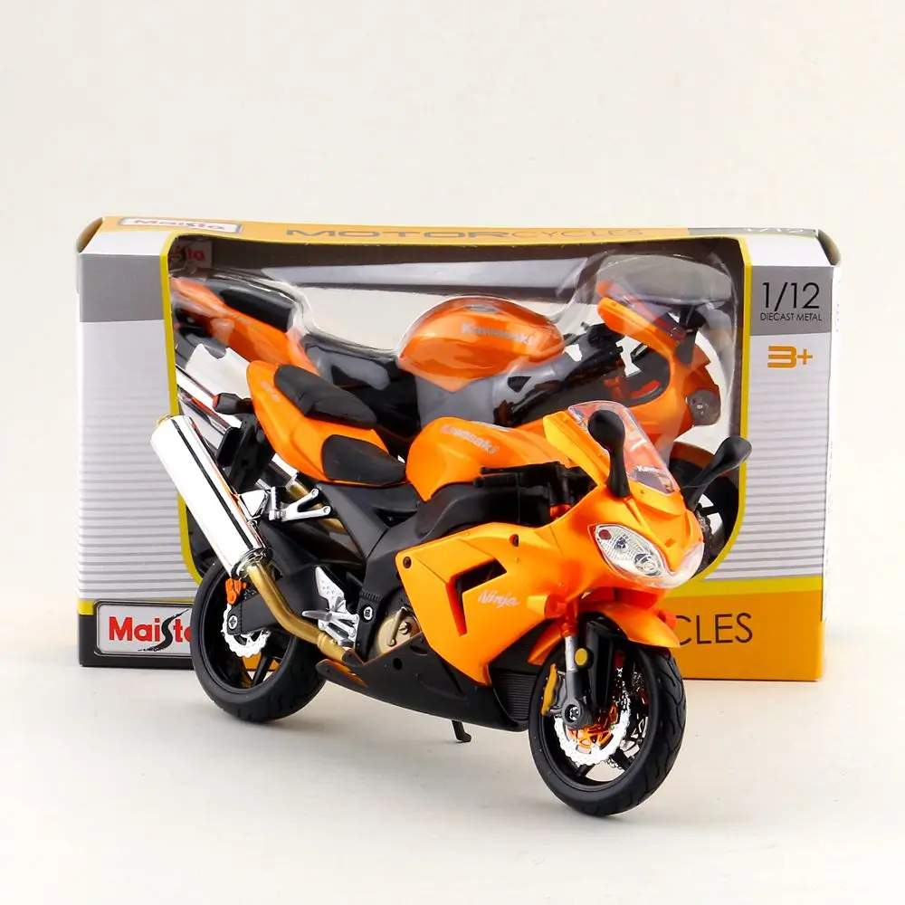 Maisto/1:12 Масштаб/Моделирование литья под давлением модель мотоцикла Игрушка/KAWASAKI Ninja ZX-10R суперкрест/деликатная детская игрушка/воротник