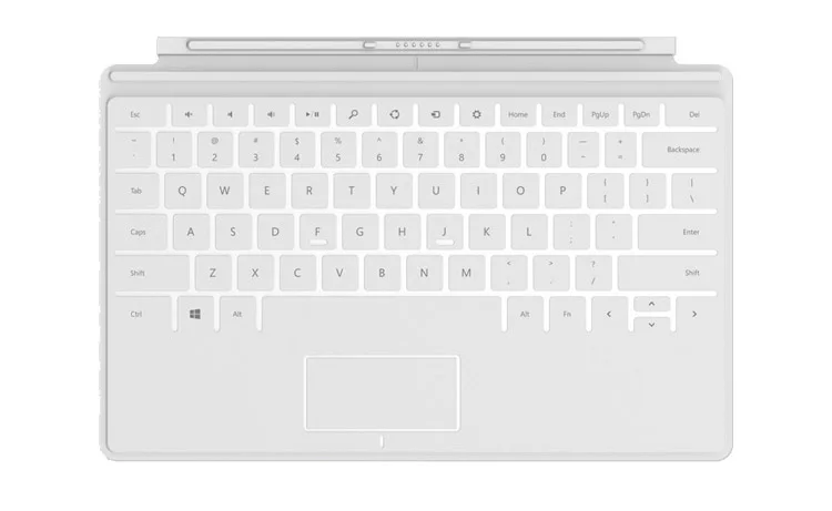 Подлинная новая сенсорная клавиатура для microsoft Surface 2 Pro 1 2 и RT 1514 1536 - Цвет: Белый