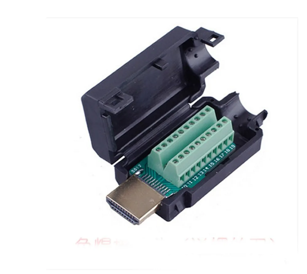 

1Pcs HDMI Adapter signals Terminal Breakout Plastic Cover DIY