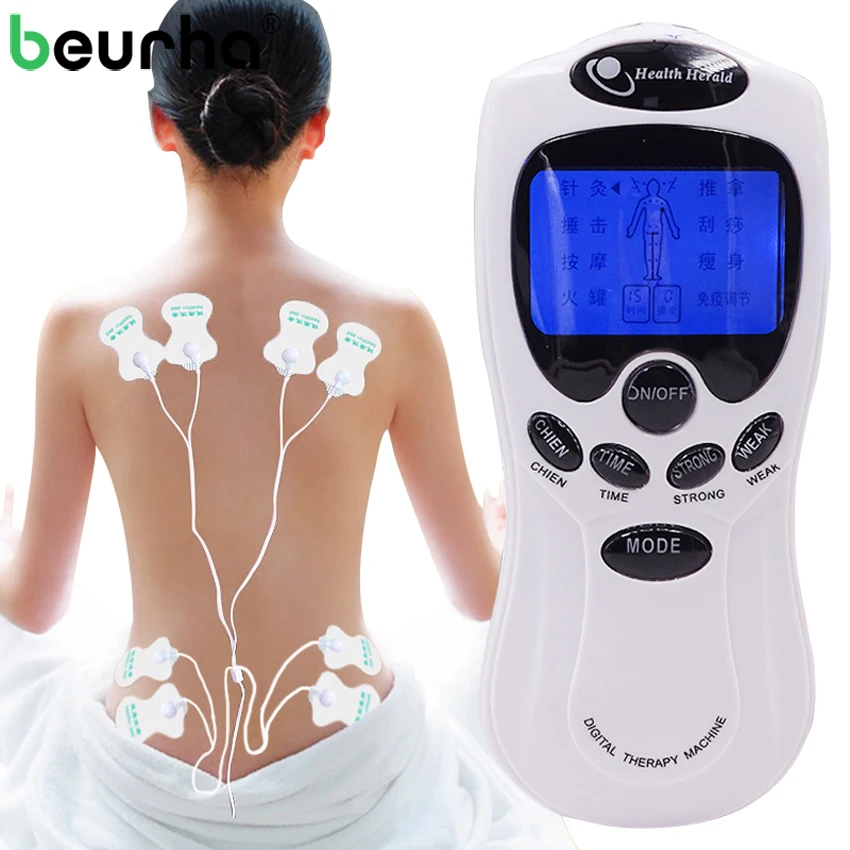 

Dropshipping 8Pads Tens Acupuncture Electric Digital Therapy Neck Back Machine Massage Electronic Pulse Stimulator for Full Body