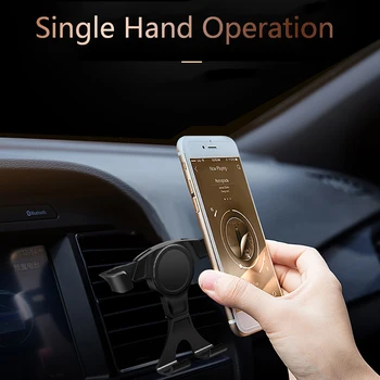 

Car Phone Holder 360 Degree Rotation Automobiles Air Vent Gravity Mount Universal Smartphone Bracket Support Auto Accessories