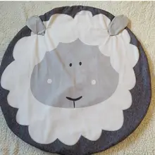 Милая мультяшная овечка напечатанный ковер для маленьких детей ковер домашний декор бархатный игровой коврик