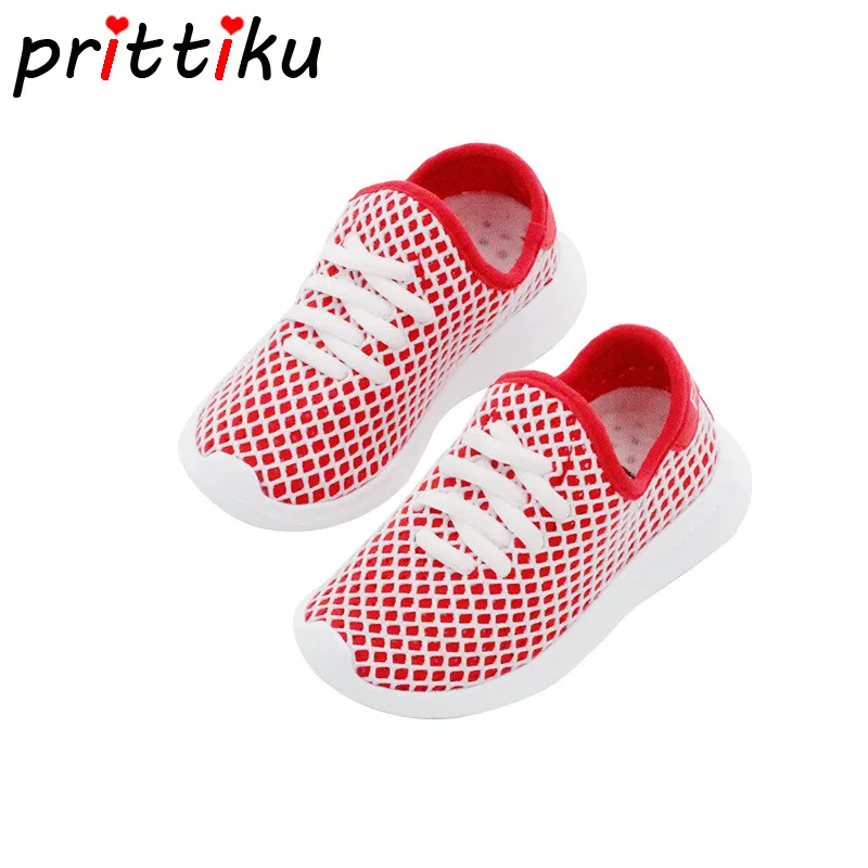 

Summer 2018 Toddler Boy Girl Slip-On Breathable Sneaker Little Kid Red Blue Black Trainer Big Children Casual Sport School Shoes