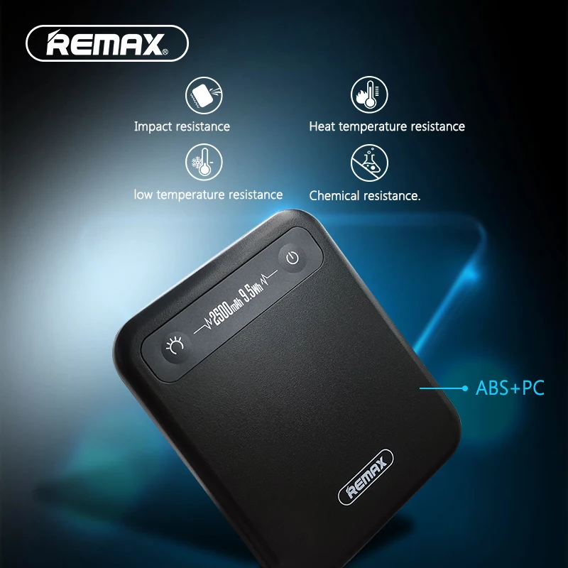 REMAX PINO Power Bank 2500mAh 9.5Wh Mini Portable Charger Polymer Battery External Battery Pack Power Bank for iphone Xiaomi