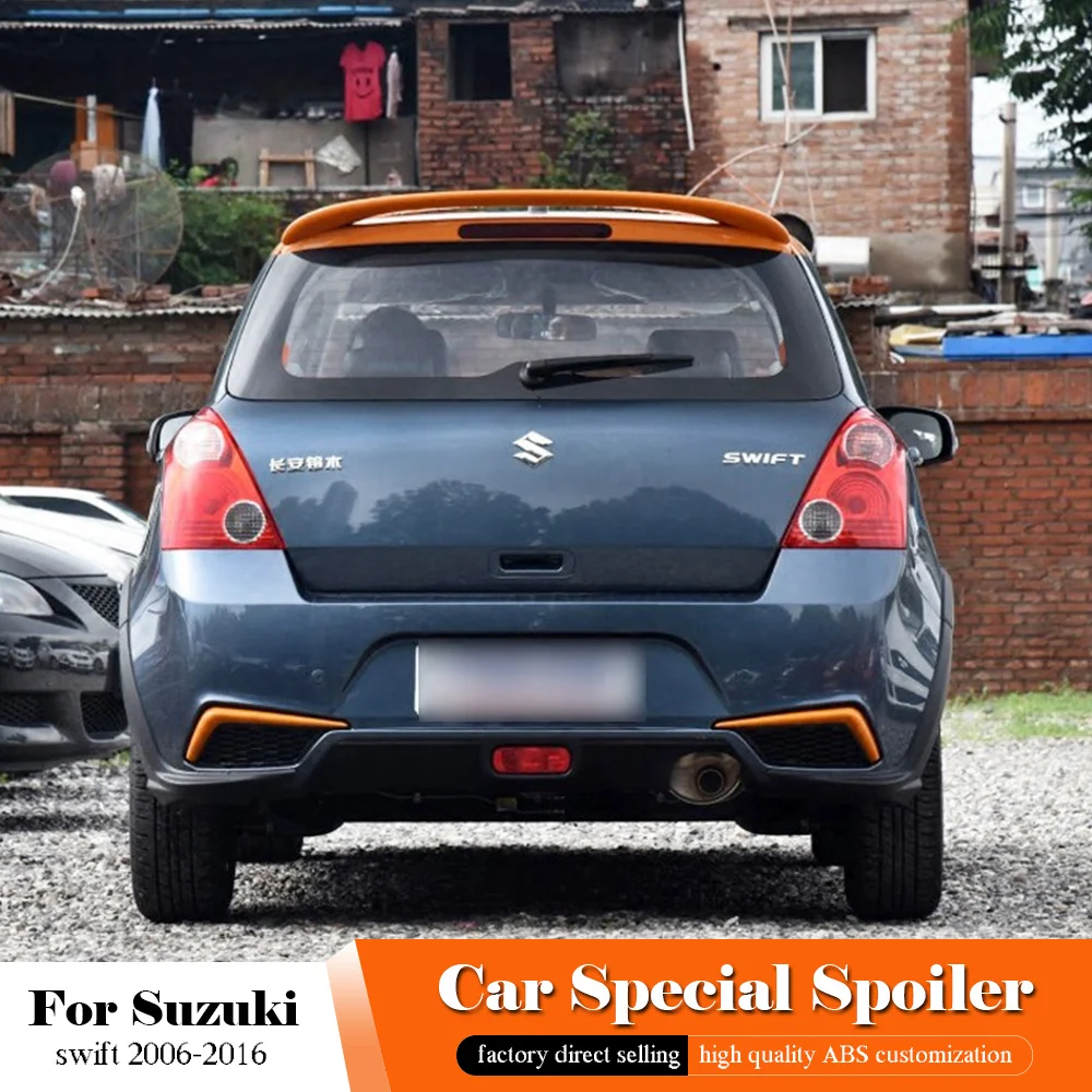 Черный Задний спойлер AITWATT высококачественный задний из АБС пластика для Suzuki swift