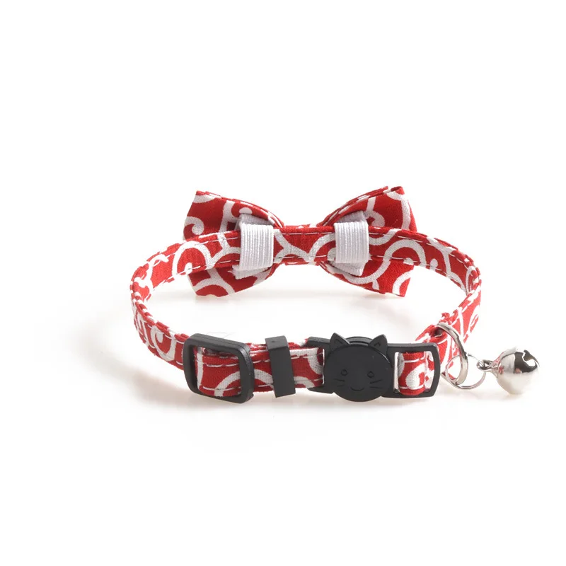 Cute Striped Bowknot Pets Cats Collar Small Dogs Adjustable Necklace Chihuahua Bow Tie Puppy Kitten Collar With Bells Cute Striped Bowknot Pets Cats Collar Small Dogs Adjustable Necklace Chihuahua Bow Tie Puppy Kitten Collar With Bells