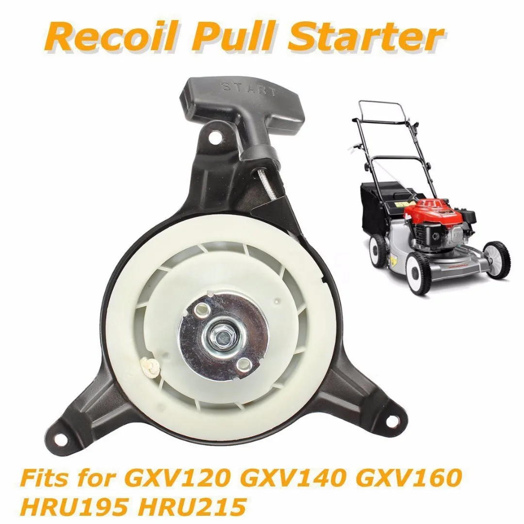 DWZ New Recoil Pull Starter For GXV120 GXV140 GXV160 HRU195 HRU215 Lawn Mower Black